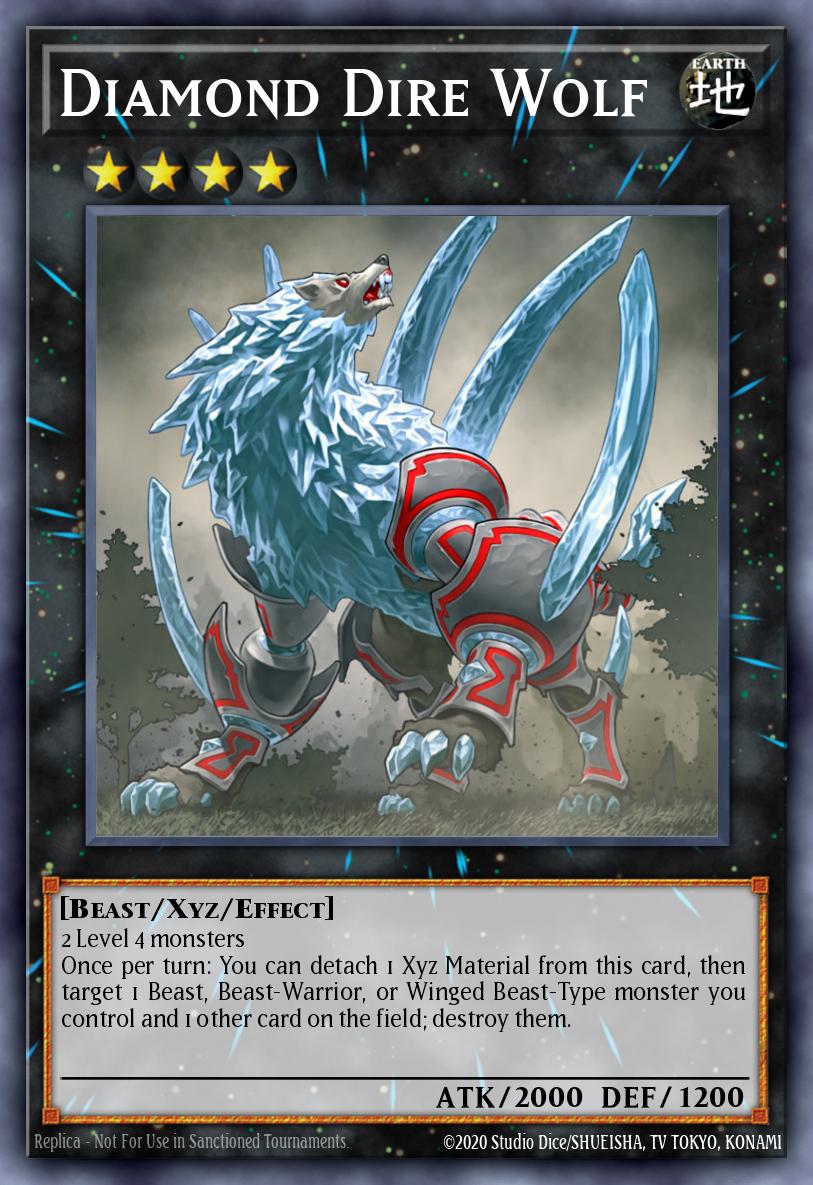 Diamond Dire Wolf - CT10-EN012 - Super Rare - NM