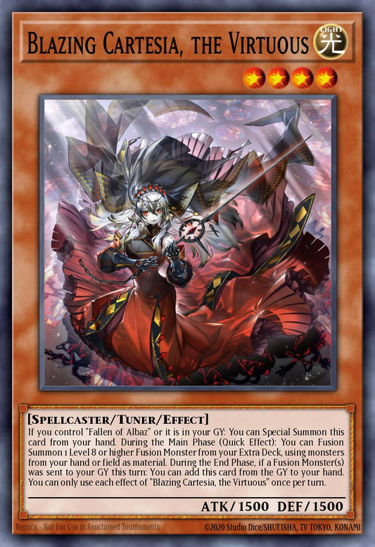 Blazing Cartesia, the Virtuous - MP23-EN162 - Secret Rare - NM