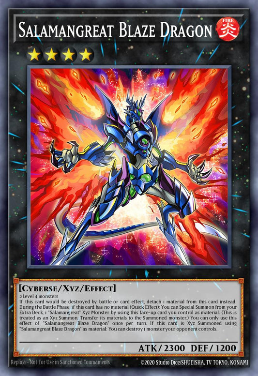 Salamangreat Blaze Dragon - TN23-EN007 - Quarter Century Secret Rare - NM