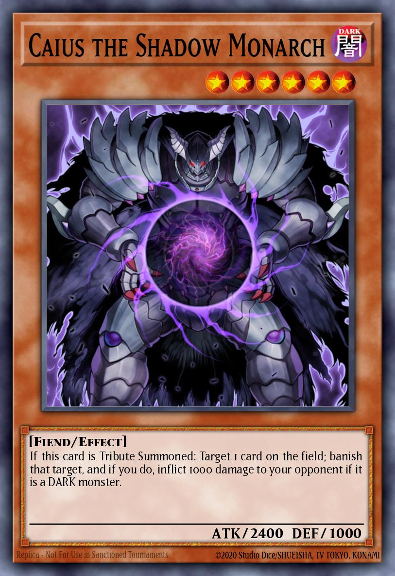 Caius the Shadow Monarch - RA03-EN194 - Platinum Secret Rare - NM
