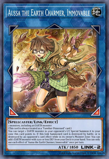 Aussa the Earth Charmer, Immovable - RA04-EN078 - Quarter Century Secret Rare - NM