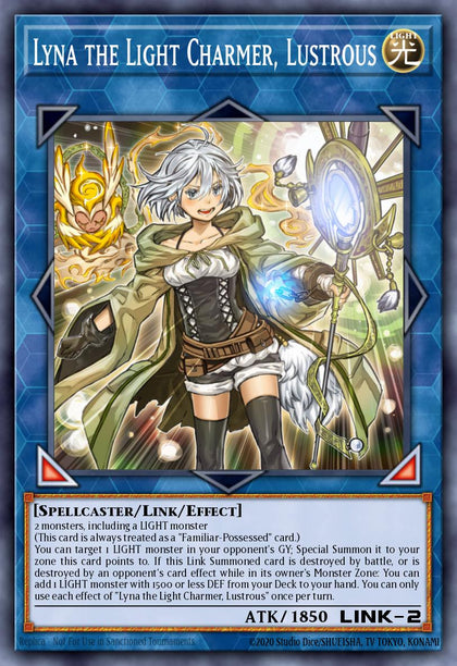 Lyna the Light Charmer, Lustrous - RA04-EN081 - Super Rare - NM