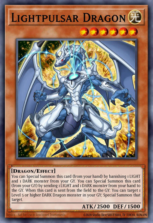 Lightpulsar Dragon - SDDC-EN001 - Ultra Rare - EX