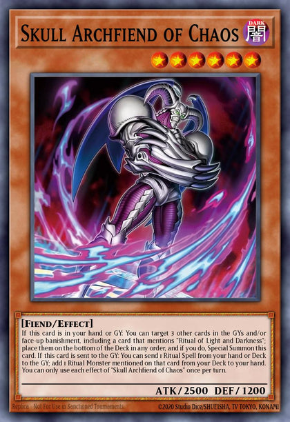 Skull Archfiend of Chaos - CORI EN002 - Starlight Rare - NM