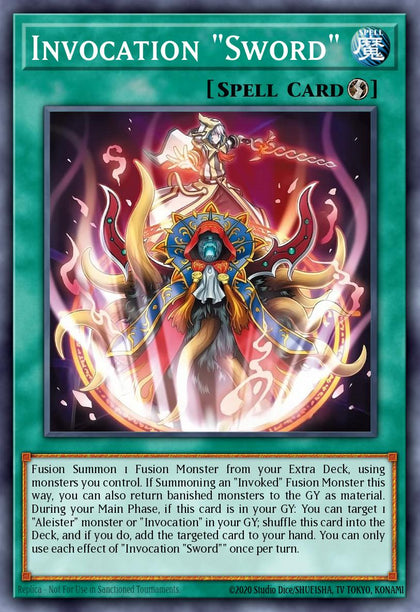 Invocation - "Sword" - CORI EN053 - Starlight Rare - NM
