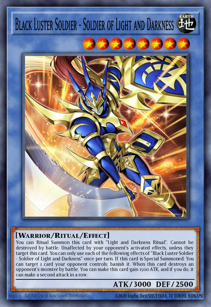 Black Luster Soldier - Soldier of Light and Darkness - CORI EN028 - Secret Rare - NM