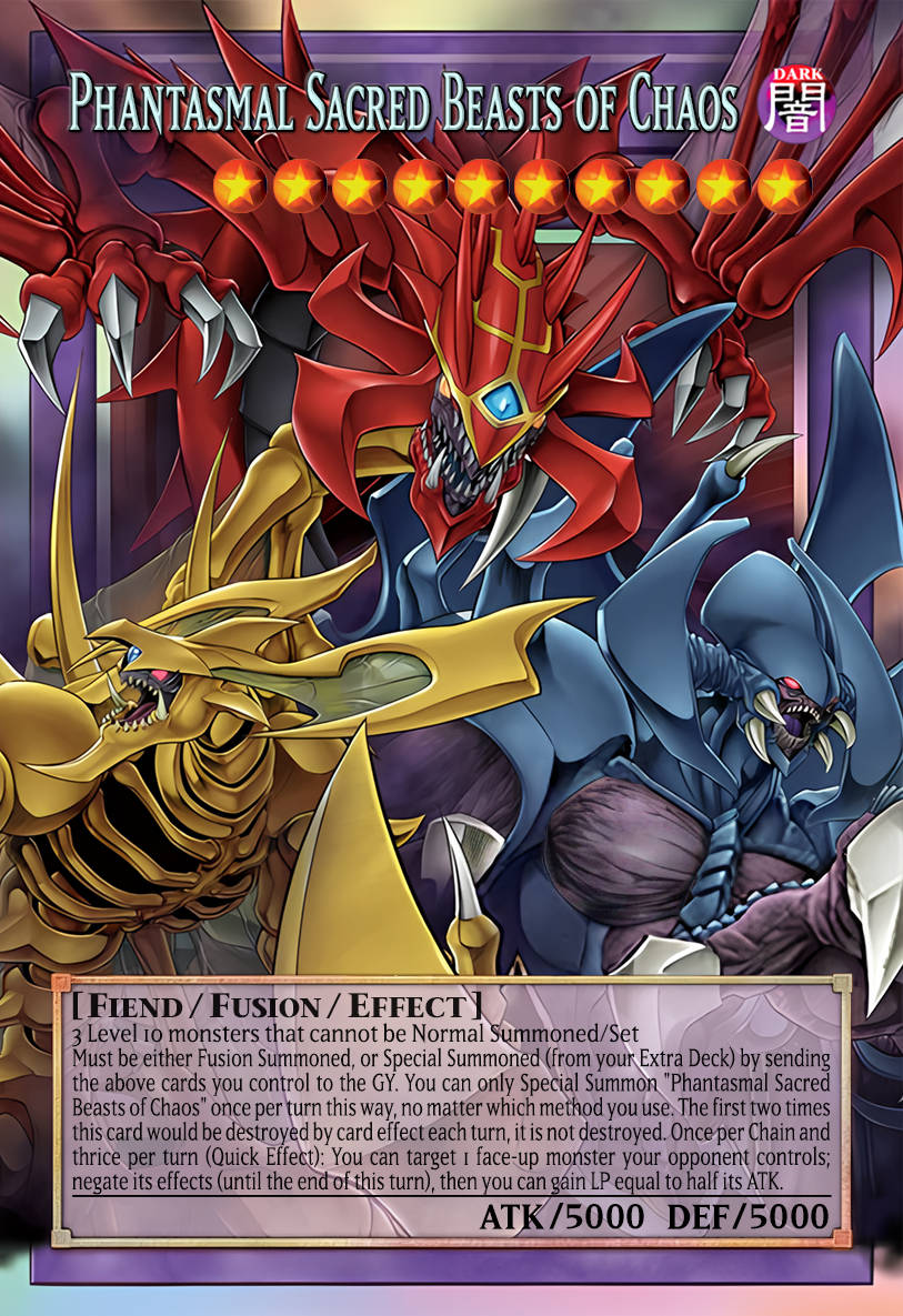 The Chaotic Phantasmal Sacred Beasts - CORI EN029 - Starlight Rare Extended Art / Overframe - NM