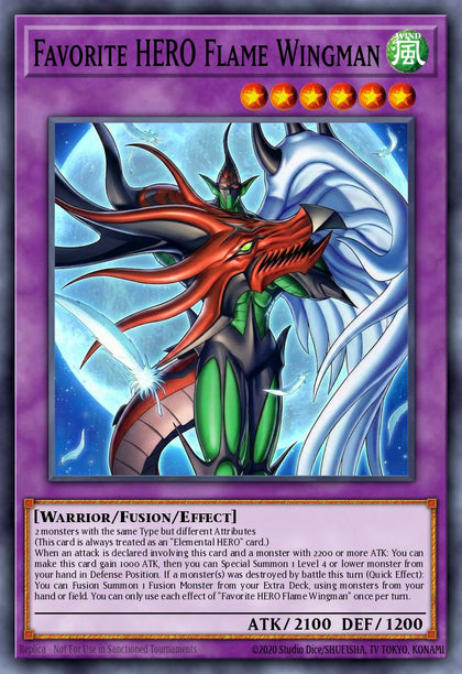 MAMO-EN005 "Favorite HERO Flame Wingman" Ultra Rare