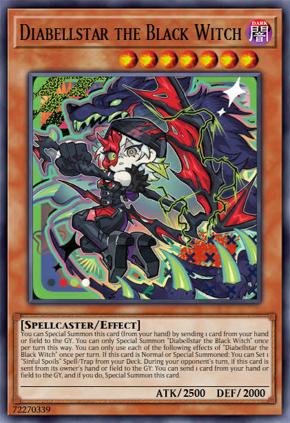 MAMO-EN032 "Diabellstar the Black Witch" Secret Rare (CHIBI)