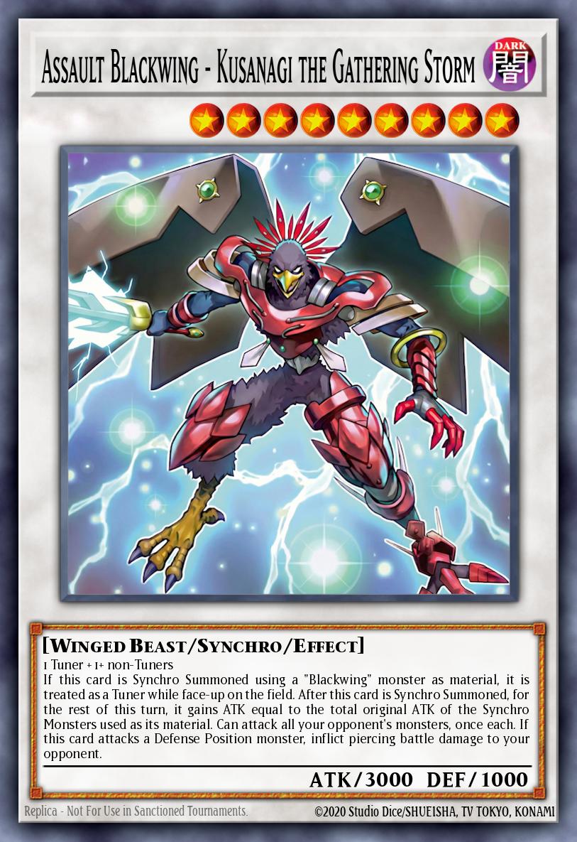 MAMO-EN026 "Assault Blackwing - Kusanagi the Gathering Storm" Secret Rare