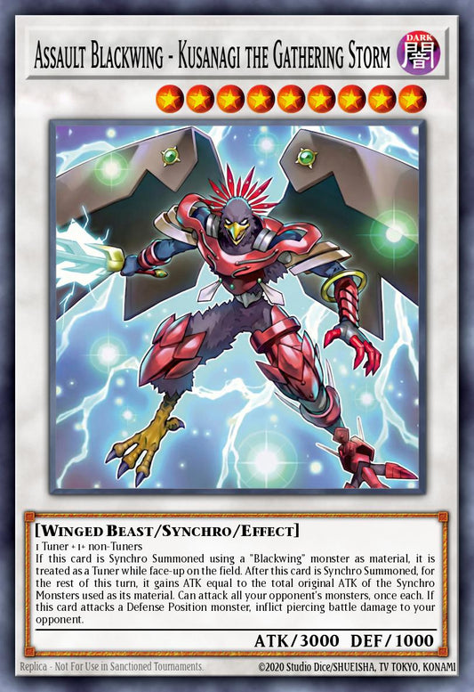 MAMO-EN026 "Assault Blackwing - Kusanagi the Gathering Storm" Secret Rare