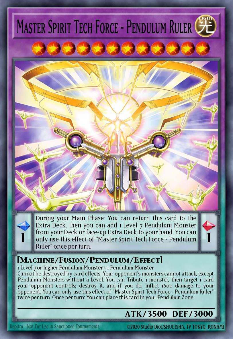 MAMO-EN027 "Master Spirit Tech Force - Pendulum Ruler" Ultra Rare