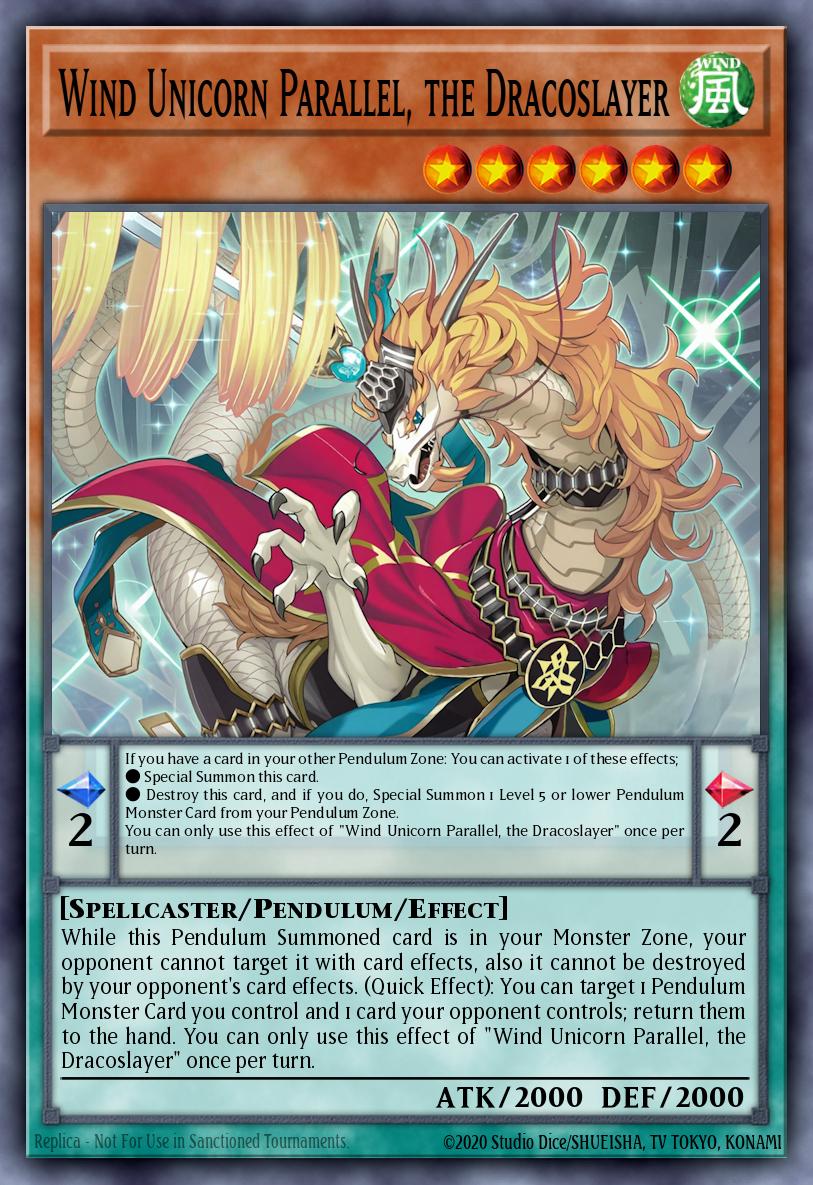 MAMO-EN125 "Wind Unicorn Parallel, the Dracoslayer" Secret Rare