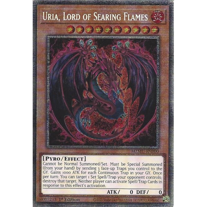 Uria, Lord of Searing Flames - MZMU-EN000 - Starlight Rare - NM