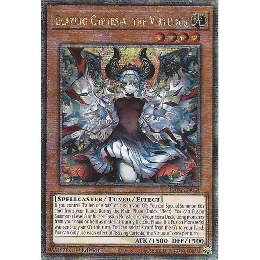 Blazing Cartesia, the Virtuous - RA04-EN041 - Quarter Century Secret Rare - NM