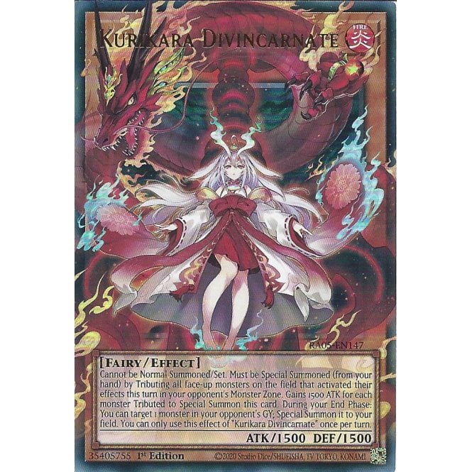 Kurikara Divincarnate - RA05-EN147 - Starlight Rare - NM